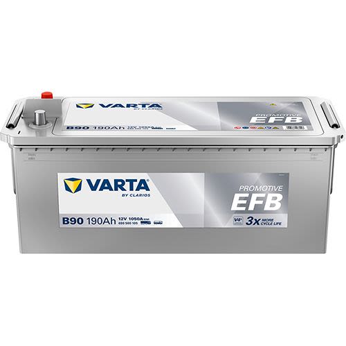 Акумулятор 12В 190Агод./1050А PROMOTIVE EFB (L+ Стандартні клеми) 513x223x223 B00 - без монтажного фланця (Пусковий/EFB)