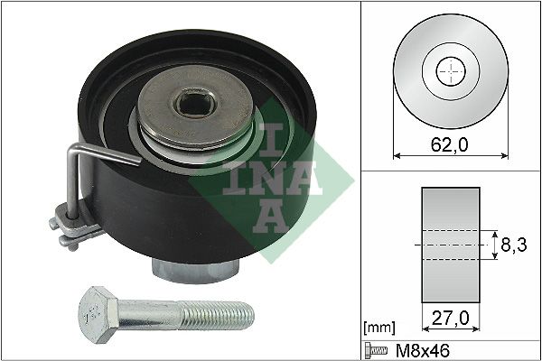 Ролик ГРМ Ford C-max/Fiesta/Focus 1.4-1.6Ti 03- (натяжной) (62х27) фото 7