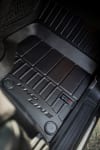 FROGUM Gumové koberce, čierne, sada 4 ks (2x predné, 2x zadné), Dacia Duster (SUV) od 10.2017