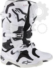 Buty cross/enduro TECH 10 NEW ALPINESTARS MX kolor biały/czarny