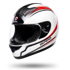 Kask integralny ISPIDO ZONDA SV kolor biały/czarny/czerwony