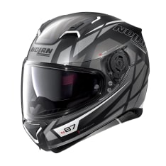 Kask integralny NOLAN N87 ORIGINALITY N-COM 68 kolor biały/czarny/matowy/szary