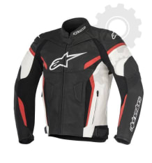 Kurtka skóra naturalna ALPINESTARS GP PLUS R V2 kolor biały/czarny/czerwony