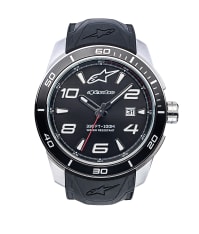 Zegarek TECH WATCH 3H pasek sylikonowy czarny ALPINESTARS kolor czarny/stalowy, rozmiar OS