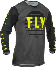 Koszulka off road FLY RACING KINETIC K220 kolor czarny/fluorescencyjny/szary/żółty