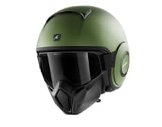 Kask otwarty SHARK STREET DRAK BLANK kolor matowy/zielony