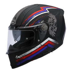 Kask integralny SMK FORCE EAGLE MA235 kolor czarny/matowy/niebieski