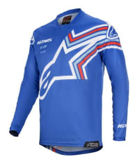 Koszulka off road ALPINESTARS MX RACER BRAAP kolor biały/niebieski