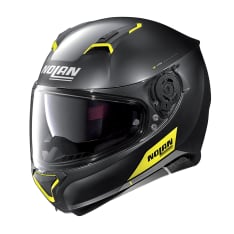 Kask integralny NOLAN N87 EMBLEMA N-COM 72 kolor czarny/matowy/żółty