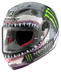 Kask integralny SHARK RACE-R PRO REPLICA LORENZO WHITE SHARK kolor biały/czarny/czerwony/szary/zielony