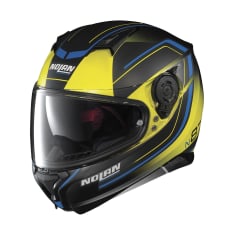 Kask integralny NOLAN N87 SAVOIR FAIRE N-COM 58 kolor czarny/niebieski/żółty