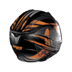 Kask integralny NOLAN N87 FULMEN N-COM 52 kolor czarny/pomarańczowy/szary