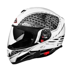 Kask szczękowy SMK GLIDE SIGN GL126 kolor biały/czarny/szary