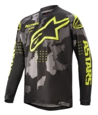 Koszulka off road ALPINESTARS MX YOUTH RACER TACTICAL kolor camo/czarny/fluorescencyjny/szary/żółty