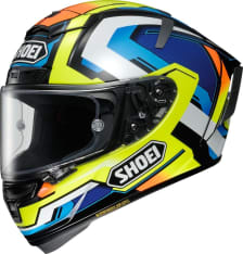 Kask integralny SHOEI X-Spirit III BRINK TC-10 kolor biały/czarny/granatowy/niebieski/pomarańczowy/żółty
