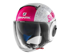 Kask otwarty SHARK NANO TRIBUTE RM kolor biały/różowy/szary