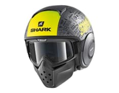 Kask otwarty SHARK DRAK TRIBUTE RM kolor czarny/matowy/szary/żółty