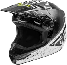 Kask cross/enduro FLY RACING KINETIC K120 ECE kolor biały/czarny/fluorescencyjny/żółty