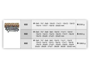 Set of tools index BE933/S25