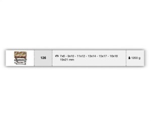 К-кт инструменти index BE126/S7