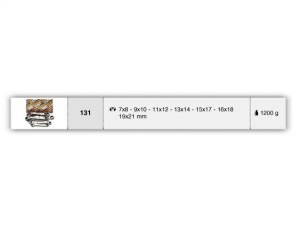 К-кт инструменти index BE131/S7