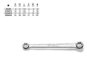 Звездогаечен ключ index BE95FTX/6X8