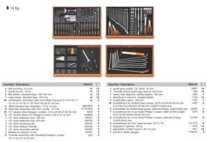 Insert scule pentru carucioare BE5924DWO - 1