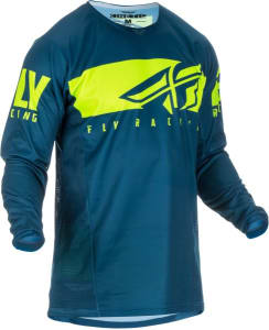 Off-road košulja FLY RACING KINETIC Shield boja fluorescentna/plava/žuta