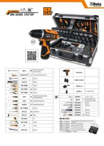 Set of tools 1/4" 147pcs BE2056E/12V/19P - 2