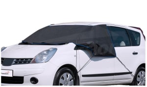 Zimní ochranná plachta na auto, DE LUX MINI, k zakrytí předního a bočních skel