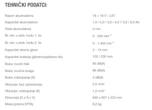 Baterijska bušilica/odvijač - 1