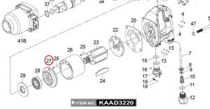 Rezervni dijelovi za pneumatski alat index KAEY0270