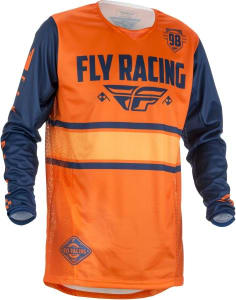Koszulka rowerowa FLY KINETIC ERA kolor niebieski/pomarańczowy