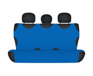 Potahy sedadel zadní, univerzální, modrá barva, model triko