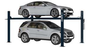 Four-post lift mobile; stationary lifting capacity 4000 kg