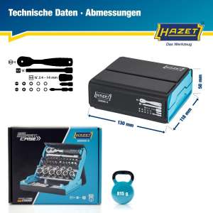 Trusa de scule 1/4" 50buc HAZ 2200SC-2 - 7