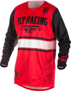 Koszulka rowerowa FLY KINETIC ERA kolor czarny/czerwony