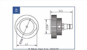Niplu aerisire, recipient colectare aerisire sistem frânare index 03.9302-0774.2