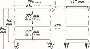 Dielenský vozík - 8 Dielenský vozík - 8