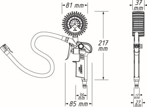 Pistol de verificat presiune roata - 6