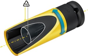 Tubulara Hexagonal 1/2" 19 mm HAZ 903SLG-19 - 5 Tubulara Hexagonal 1/2" 19 mm HAZ 903SLG-19 - 5