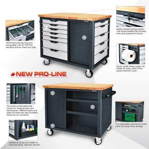 Cărucior/cutie pentru scule TCDB1203 - 1