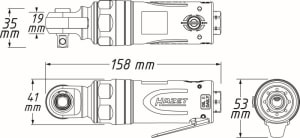 Cheie unghiulara cu clichet - 10