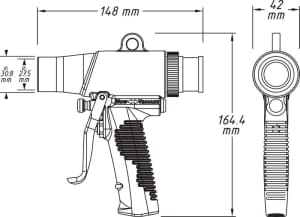 Pištoľ pre ofuk - 13 Pištoľ pre ofuk - 13