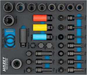 Insert scule pentru carucioare cu accesorii 40 buc HAZ 163-612/40