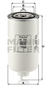 MANN-FILTER Filtr paliwa PL 250
