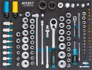 Insert with tools for trolley index HAZ 163-369/104