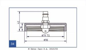 Niplu aerisire, recipient colectare aerisire sistem frânare index 03.9302-0928.2