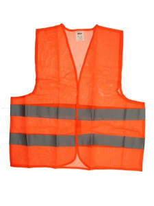 Výstražná reflexní vesta, oranžová, vel. XL