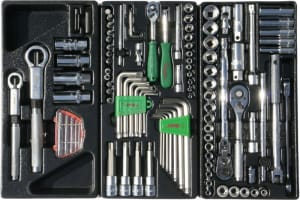 Tool trolley/box with equipment, 297 pcs 9917HQ-GTT297+P - 1